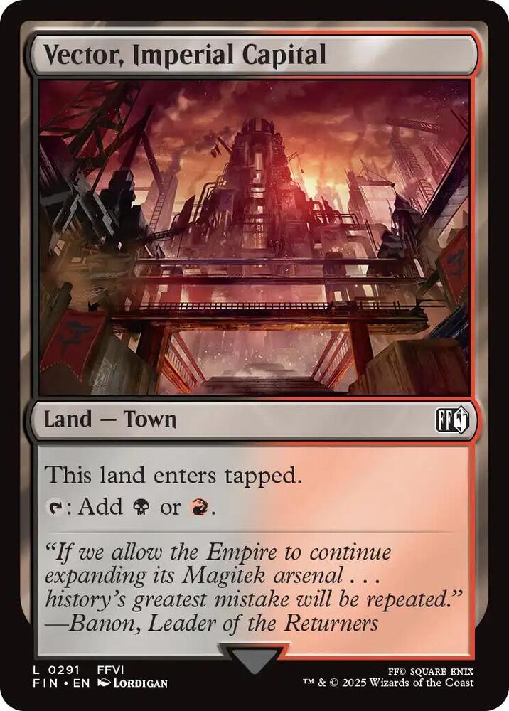 Image for Vector, Imperial Capital (291) - Magic: The Gathering