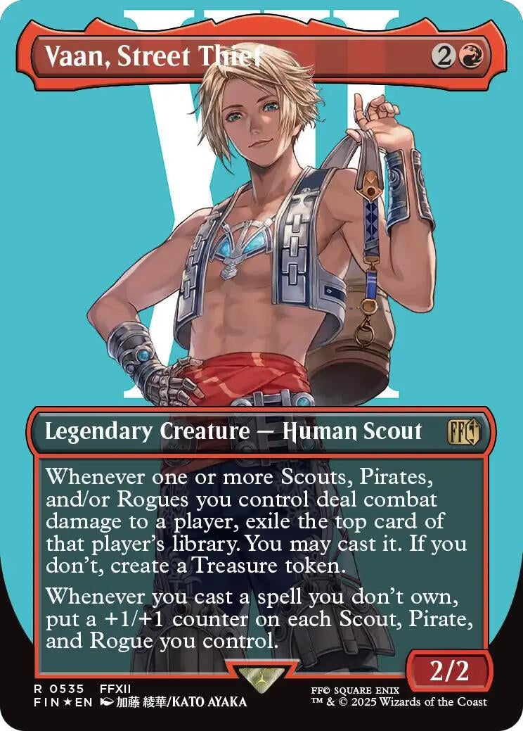 Image for Vaan, Street Thief (Borderless) (Surge Foil) (535) - Magic: The Gathering