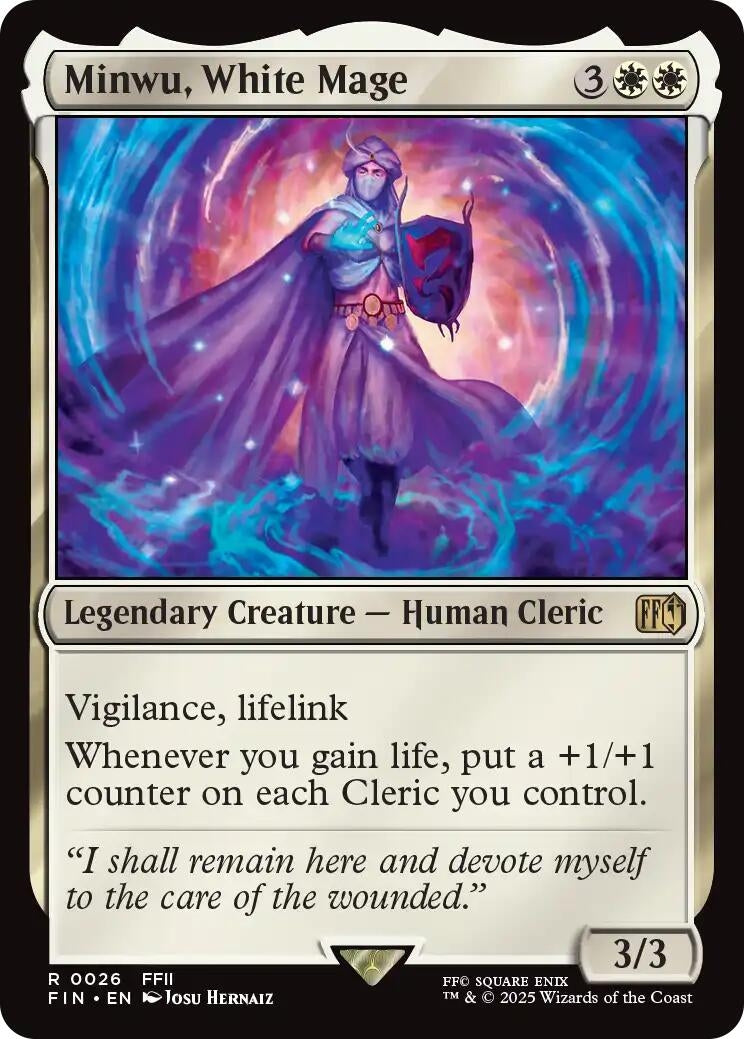 Image for Minwu, White Mage (26) - Magic: The Gathering