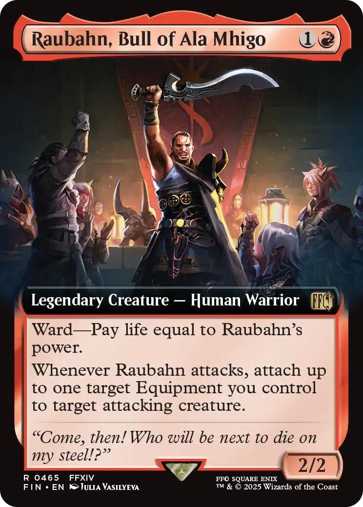Image for Raubahn, Bull of Ala Mhigo (Extended Art) (465) - Magic: The Gathering