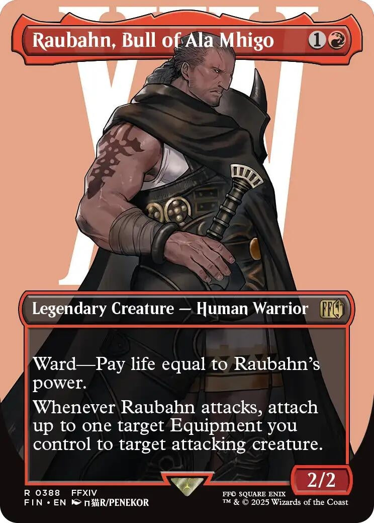 Image for Raubahn, Bull of Ala Mhigo (Borderless) (388) - Magic: The Gathering