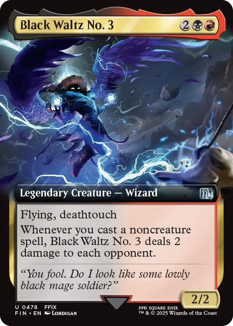 Image for Black Waltz No. 3 (Extended Art) (478) - Magic: The Gathering