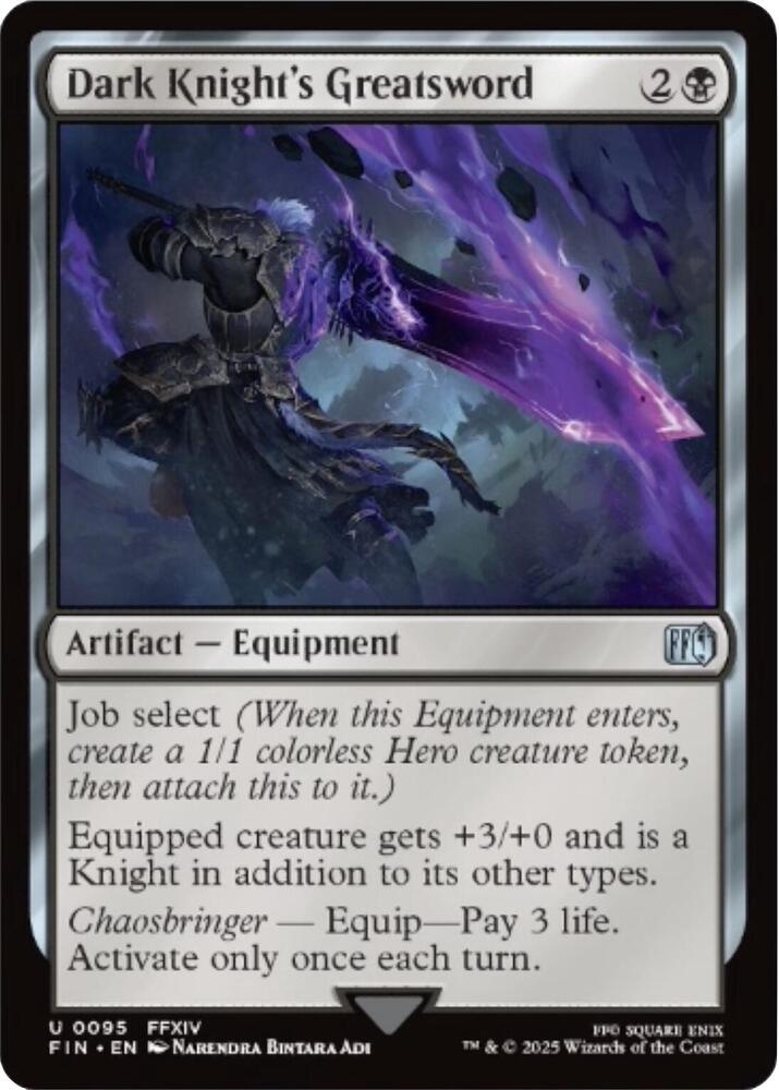 Image for Dark Knight's Greatsword (95) - Magic: The Gathering