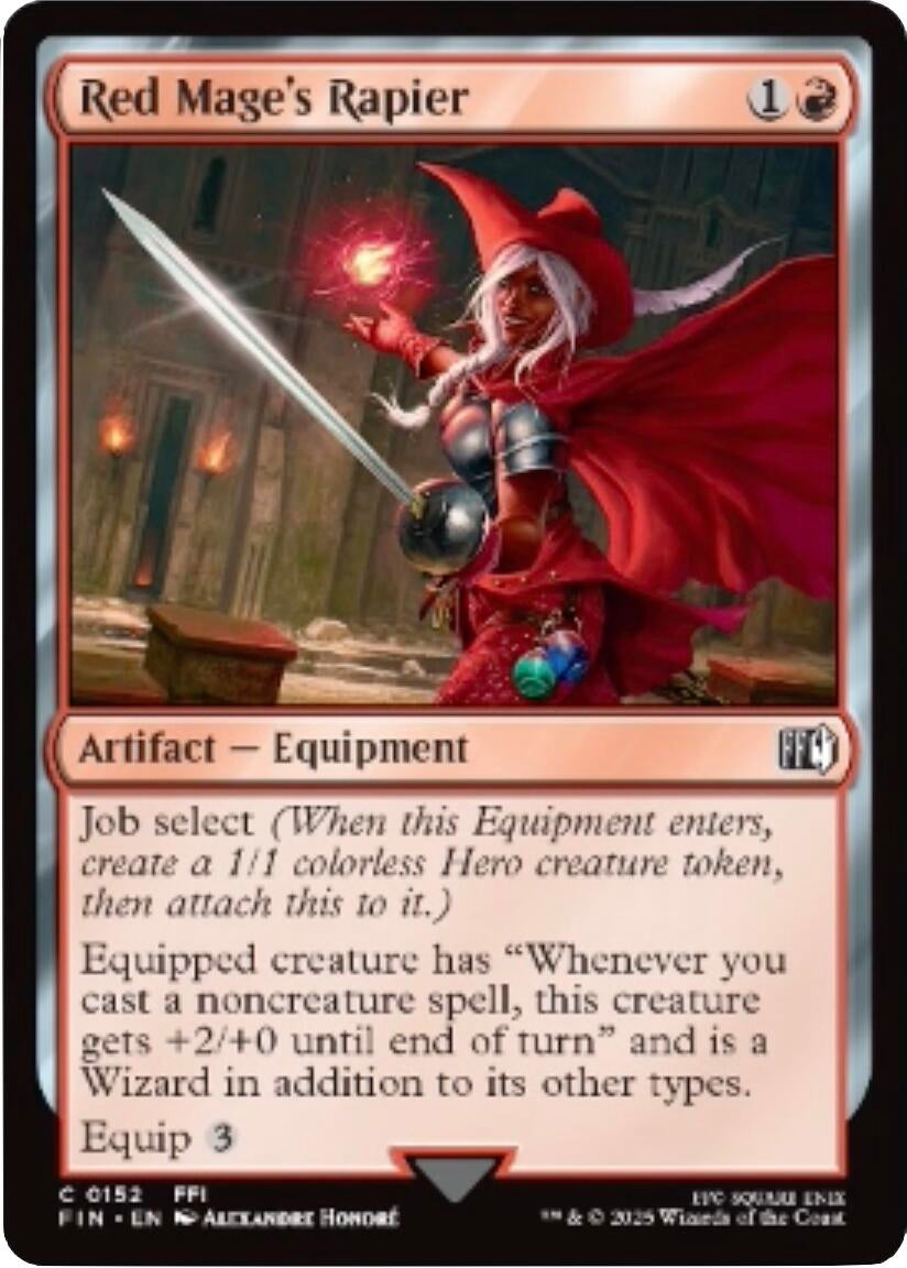Image for Red Mage's Rapier (152) - Magic: The Gathering