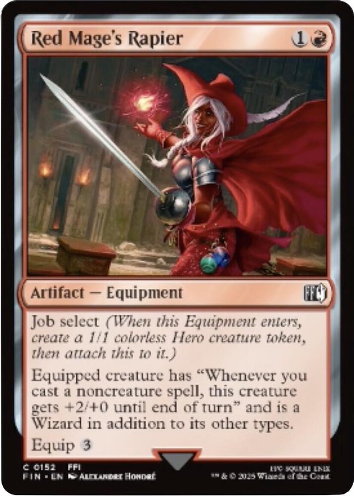 Image for Red Mage's Rapier (152) - Magic: The Gathering