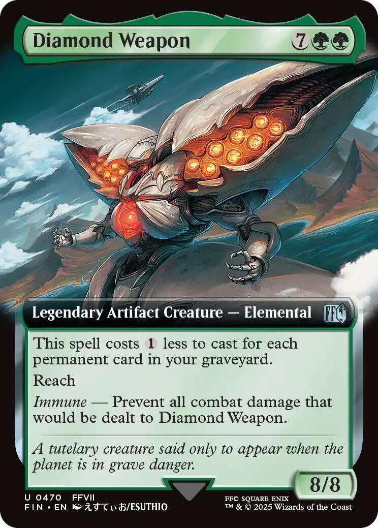 Image for Diamond Weapon (Extended Art) (470) - Magic: The Gathering