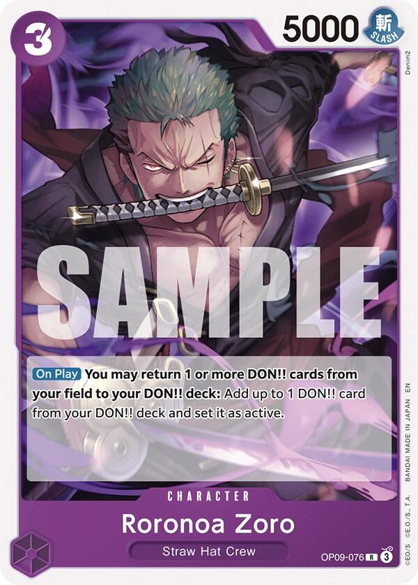 Roronoa Zoro (Reprint) (OP09-076) (ST-26)