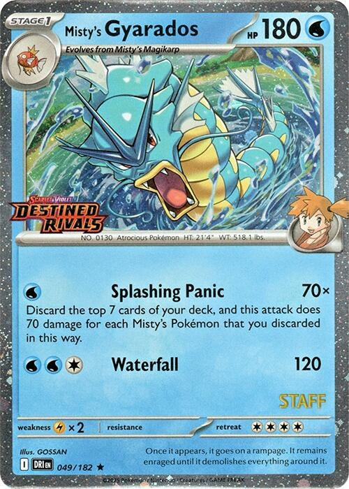 Image for Misty's Gyarados (Prerelease) [Staff] (049/182) (MCAP) - Pokemon