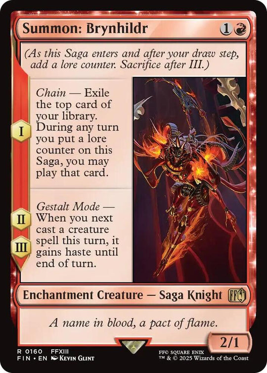 Image for Summon: Brynhildr (160) - Magic: The Gathering