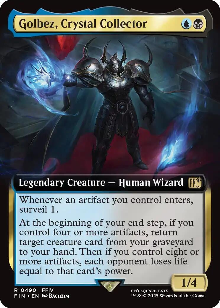 Image for Golbez, Crystal Collector (Extended Art) (490) - Magic: The Gathering