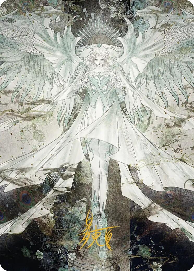 Image for Hydaelyn, the Mothercrystal Art Card (Gold-Stamped Signature) (34) (ASFIN) - Magic: The Gathering