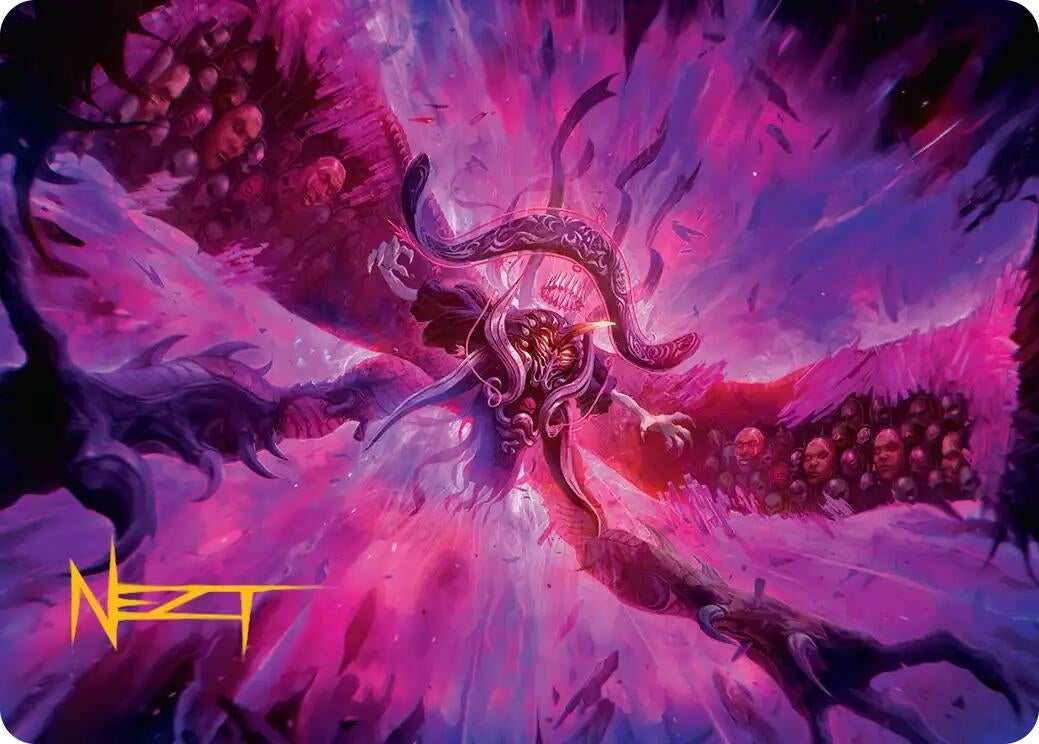 Image for Hades, Sorcerer of Eld Art Card (Gold-Stamped Signature) (12) - Magic: The Gathering