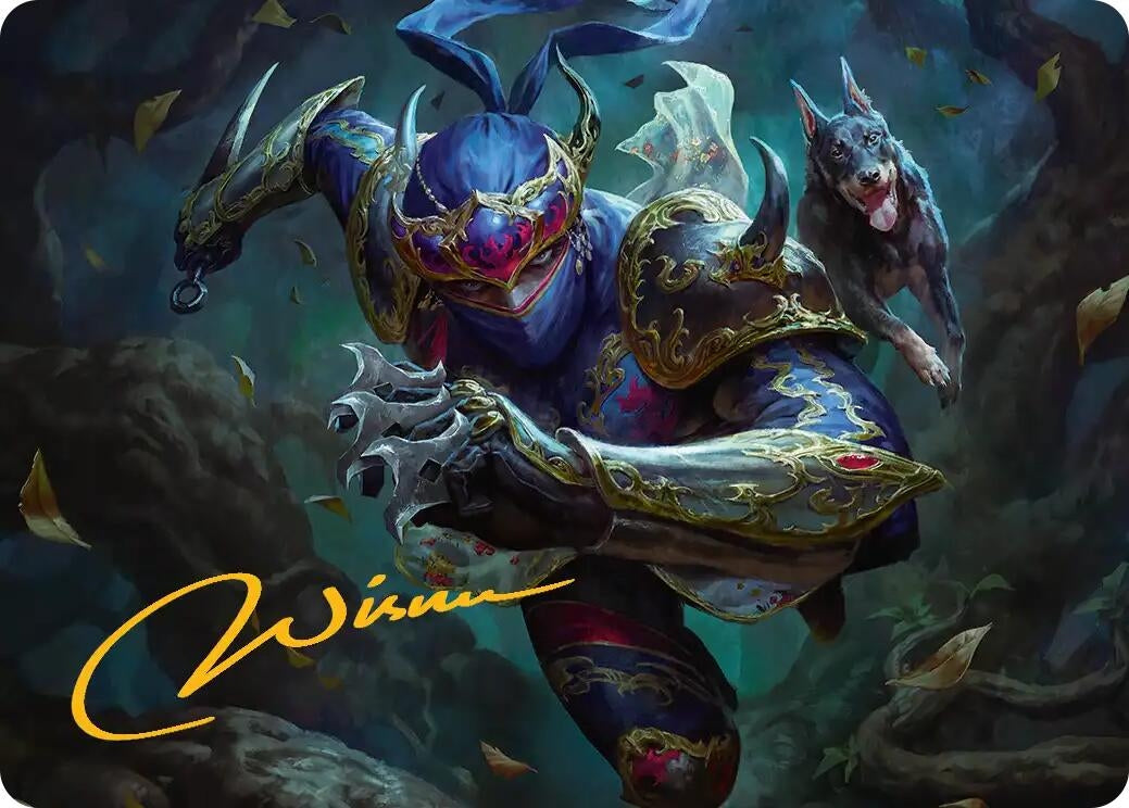 Image for Shadow, Mysterious Assassin Art Card (Gold-Stamped Signature) (26) - Magic: The Gathering