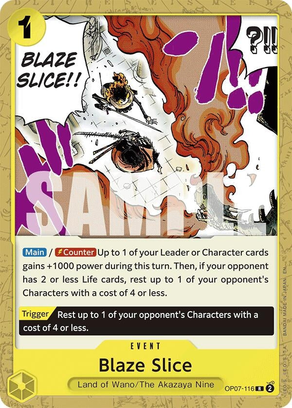 Blaze Slice (Reprint) (OP07-116) (ST-28)