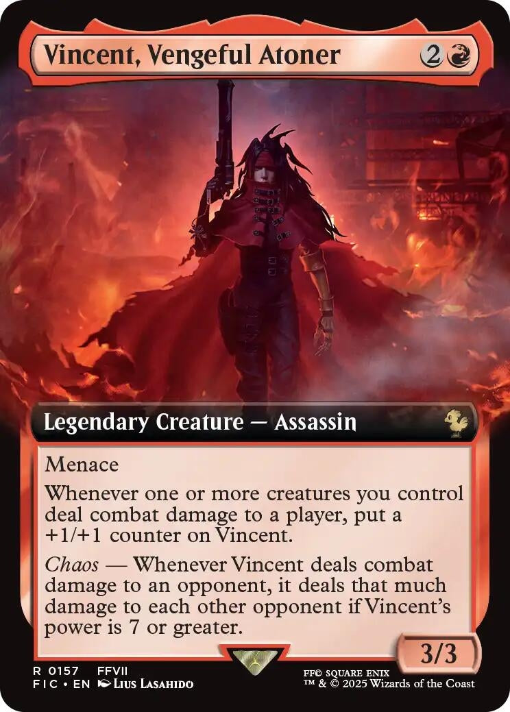 Image for Vincent, Vengeful Atoner (Extended Art) (157) (FIC) - Magic: The Gathering