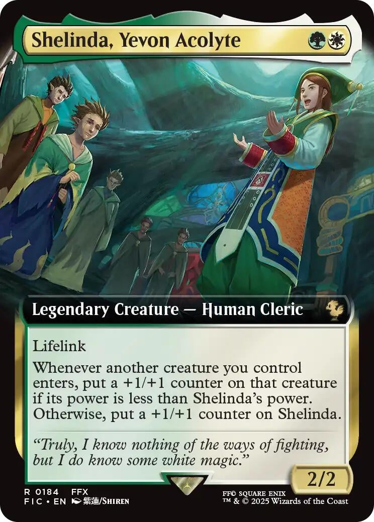 Image for Shelinda, Yevon Acolyte (Extended Art) (184) - Magic: The Gathering