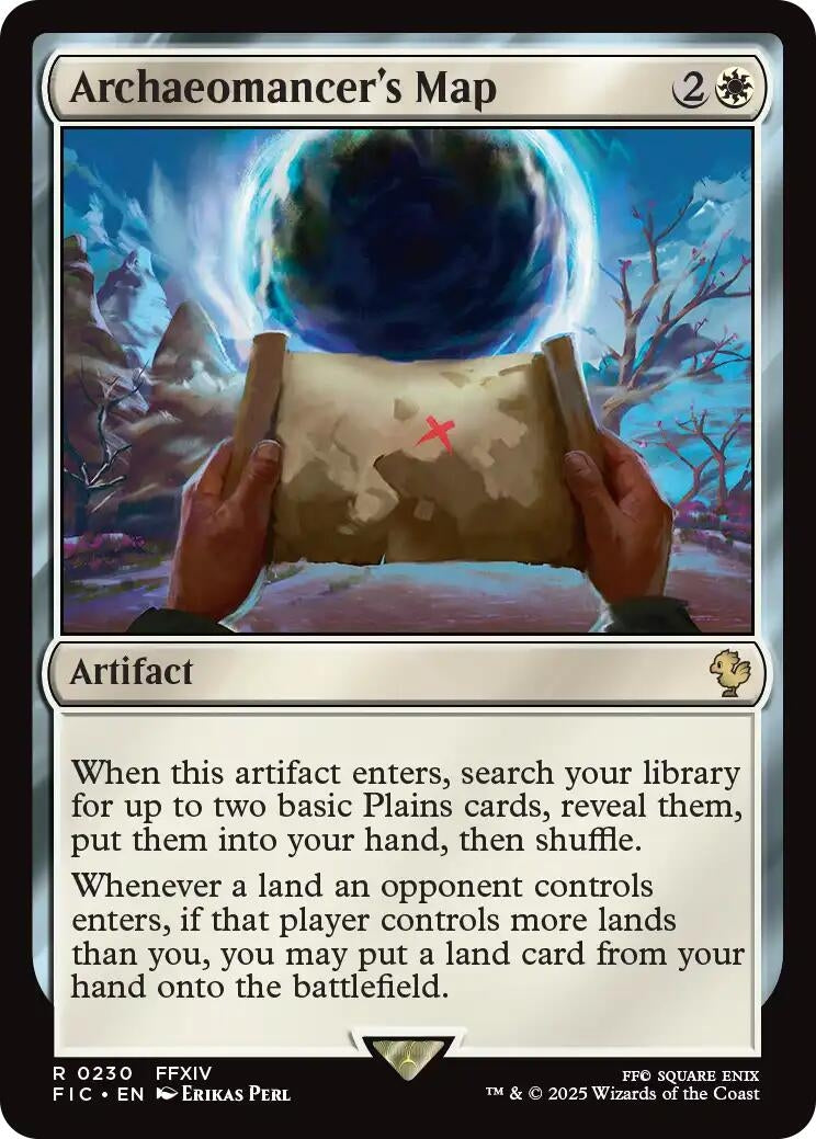 Image for Archaeomancer's Map (Surge Foil) (230) (FIC) - Magic: The Gathering