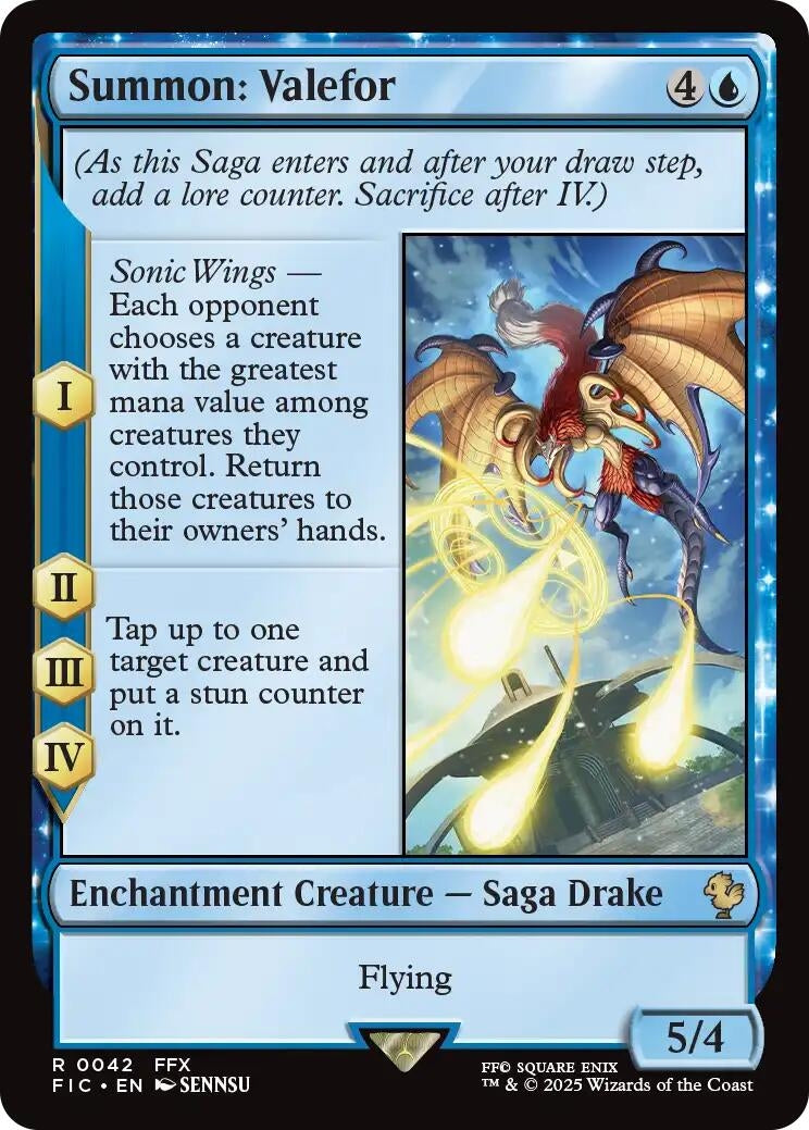 Image for Summon: Valefor (Surge Foil) (42) (FIC) - Magic: The Gathering