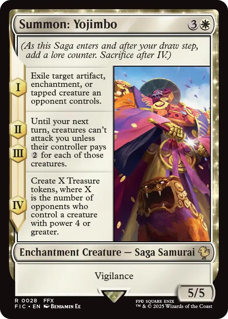 Image for Summon: Yojimbo (Surge Foil) (28) (FIC) - Magic: The Gathering