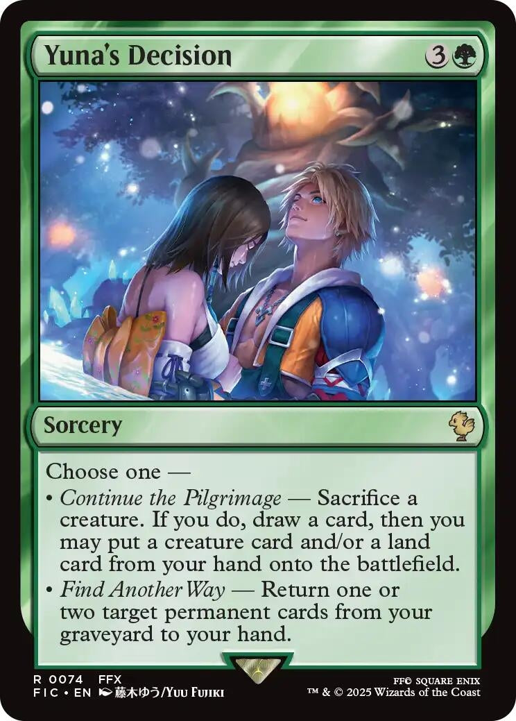 Image for Yuna's Decision (Surge Foil) (74) (FIC) - Magic: The Gathering