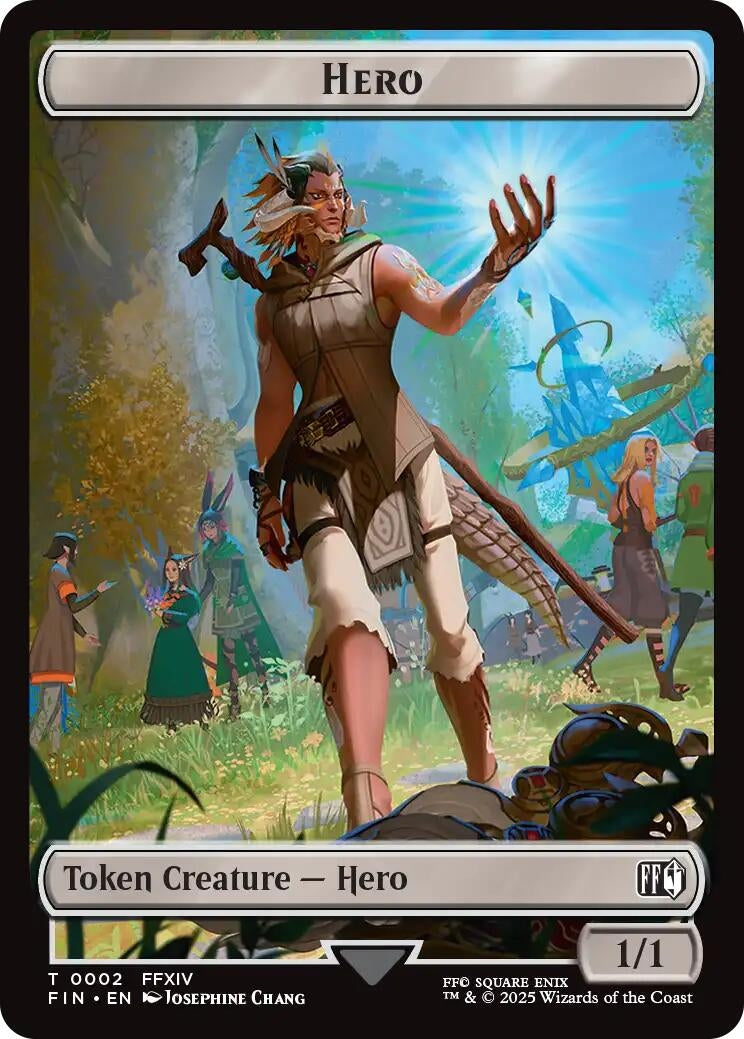 Image for Hero (0002) // Treasure (0023) Double-Sided Token (2 // 23) - Magic: The Gathering