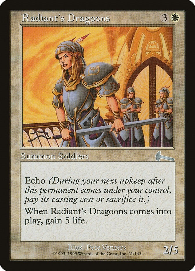 Image for Radiant's Dragoons (21) - Magic: The Gathering