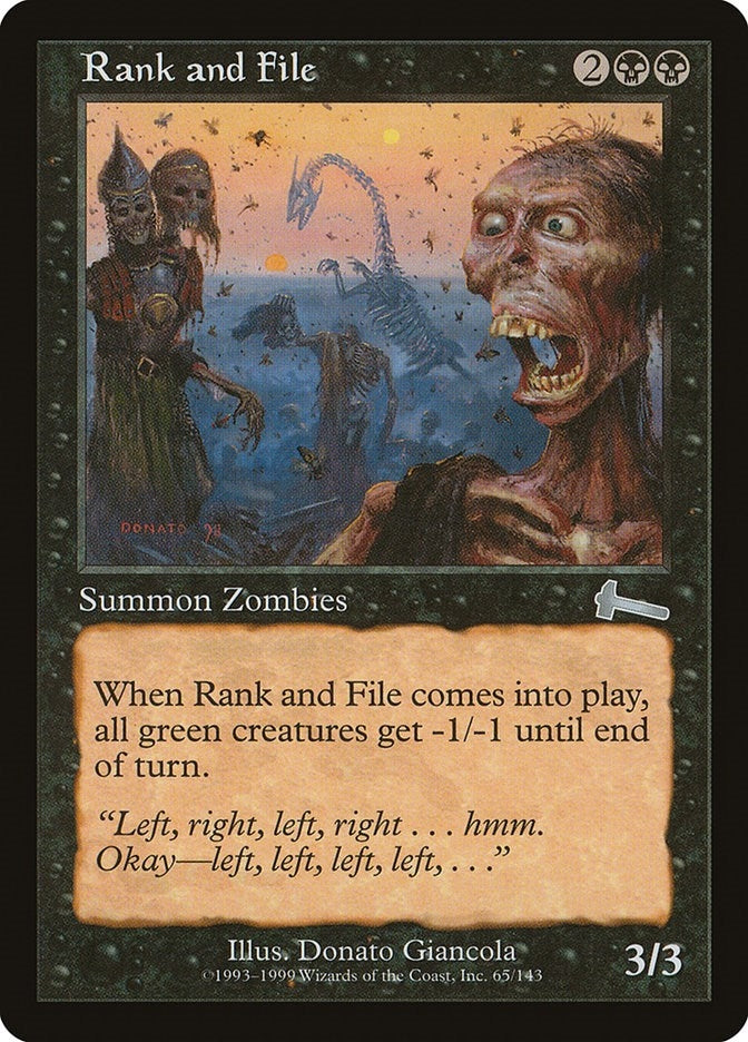 Image for Rank and File (65) - Magic: The Gathering