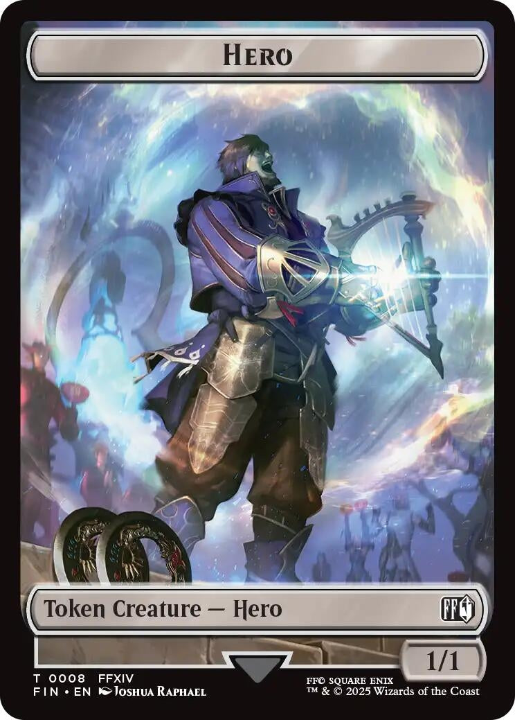 Image for Hero (0008) // Treasure (0023) Double-Sided Token (8 // 23) - Magic: The Gathering
