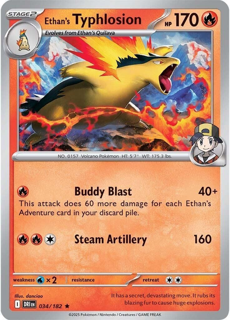 Image for Ethan's Typhlosion - 034/182 (Non-holo) (034/182) (PR) - Pokemon