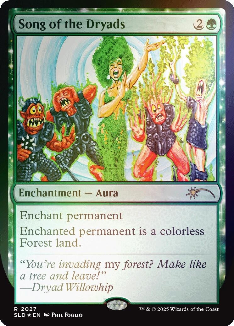 Image for Song of the Dryads (2027) (Rainbow Foil) (2027) - Magic: The Gathering