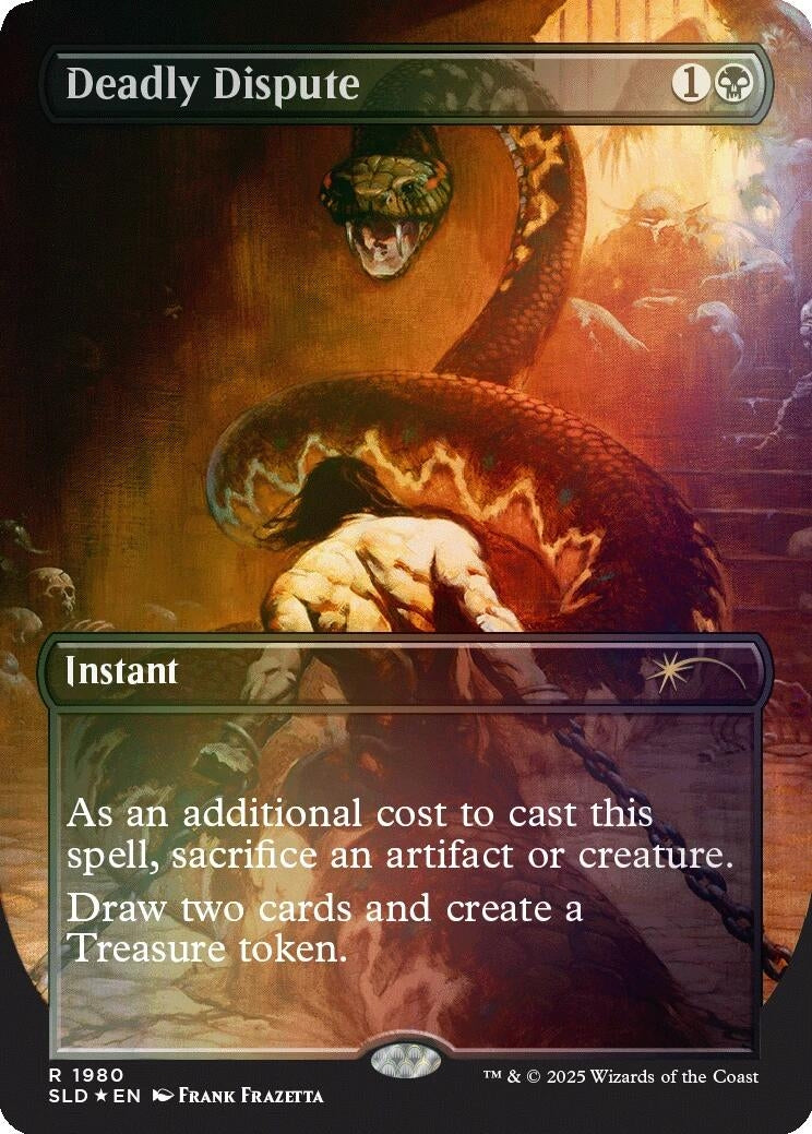 Image for Deadly Dispute (1980) (Rainbow Foil) (1980) - Magic: The Gathering