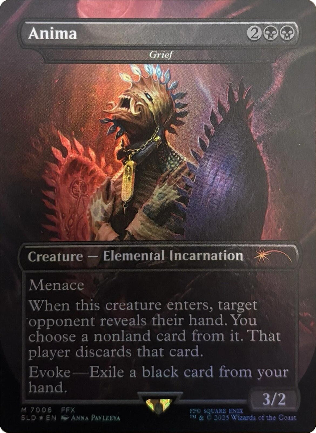 Image for Anima - Grief (Rainbow Foil) (7006) (SLD) - Magic: The Gathering