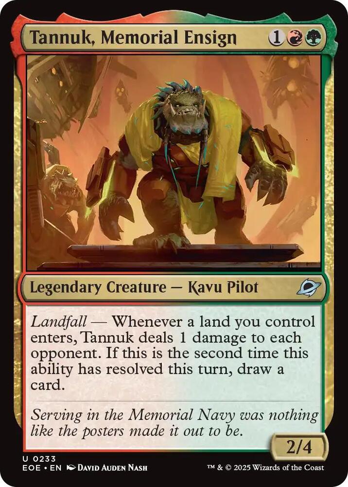 Image for Tannuk, Memorial Ensign (233) - Magic: The Gathering