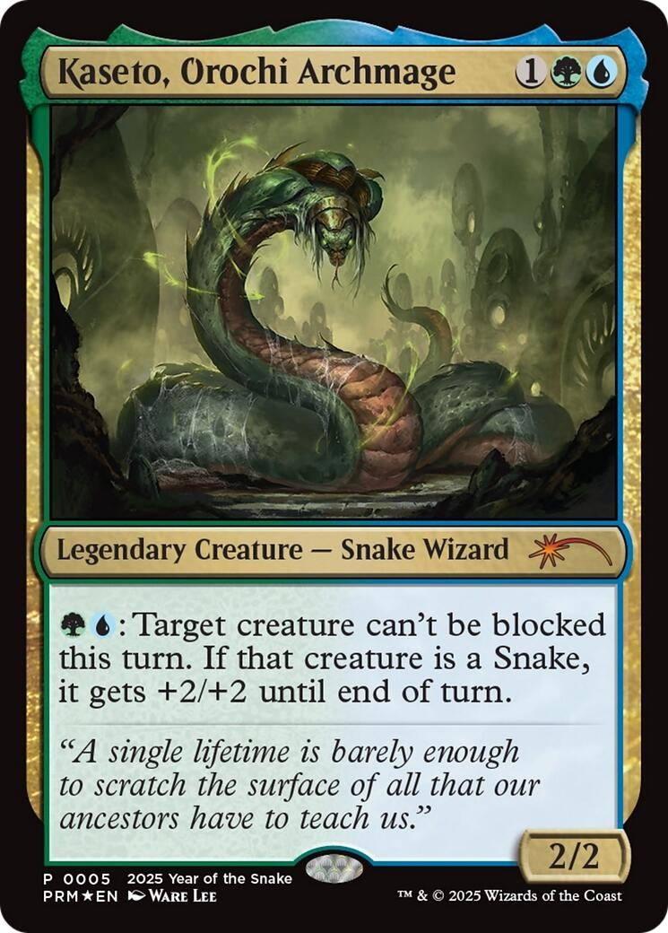 Image for Kaseto, Orochi Archmage (Year of the Snake 2025) (5) - Magic: The Gathering