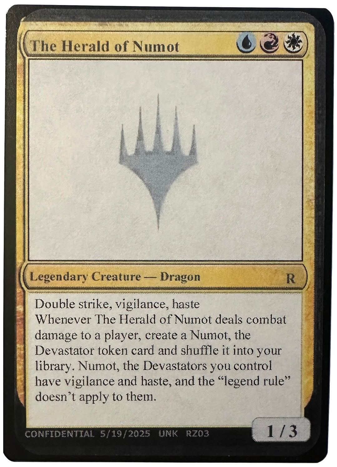 Image for The Herald of Numot (UNK) - Magic: The Gathering