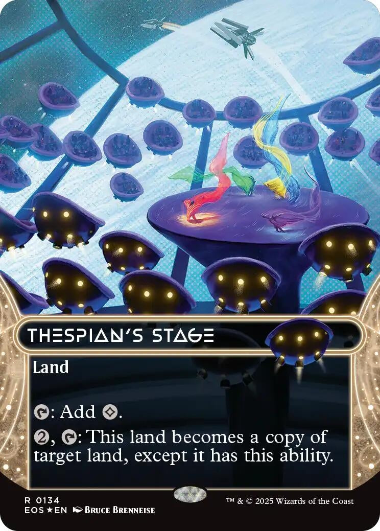 Image for Thespian's Stage (0134) (Borderless) (Galaxy Foil) (134) - Magic: The Gathering