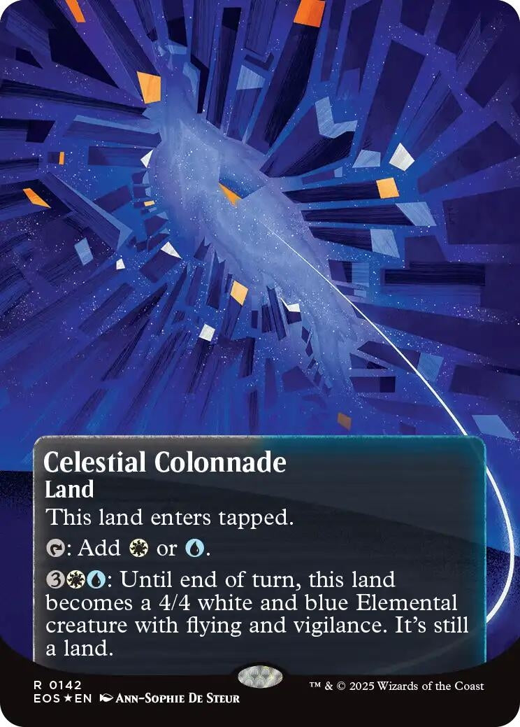 Image for Celestial Colonnade (0142) (Borderless) (Galaxy Foil) (142) - Magic: The Gathering