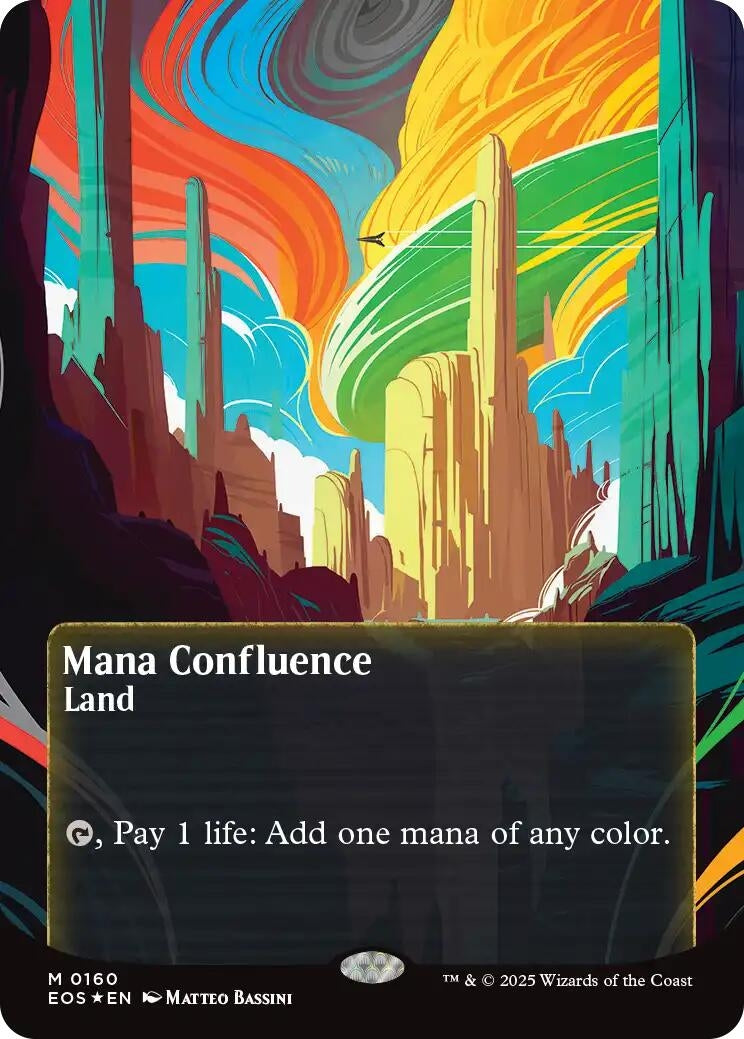Image for Mana Confluence (0160) (Borderless) (Galaxy Foil) (160) - Magic: The Gathering