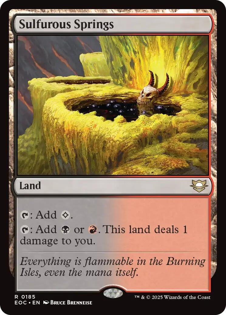 Image for Sulfurous Springs (185) - Magic: The Gathering