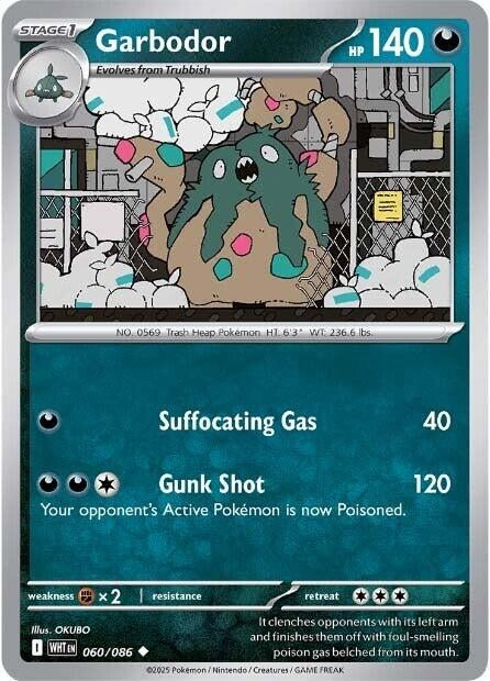 Image for Garbodor (060/086) (WHT) - Pokemon