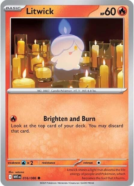 Image for Litwick (016/086) (WHT) - Pokemon