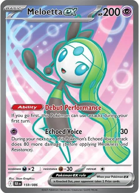 Image for Meloetta ex (159/086) (BLK) - Pokemon