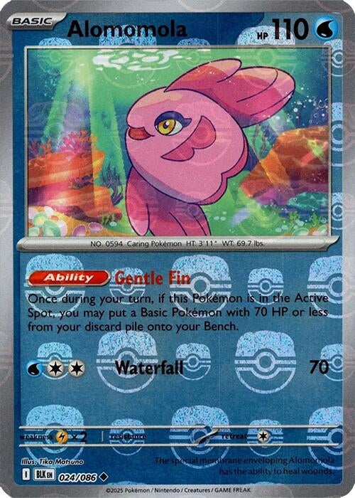 Image for Alomomola (Master Ball Pattern) (024/086) (BLK) - Pokemon