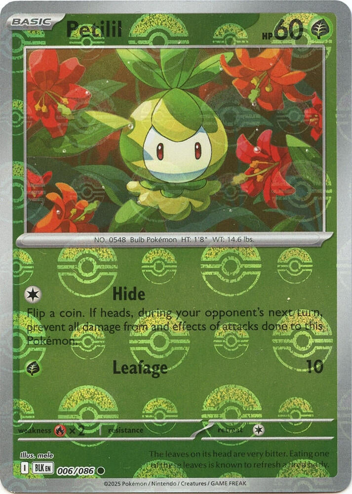 Petilil (Poke Ball Pattern) (006/086) (BLK)