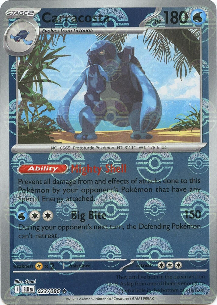 Carracosta (Poke Ball Pattern) (023/086) (BLK)
