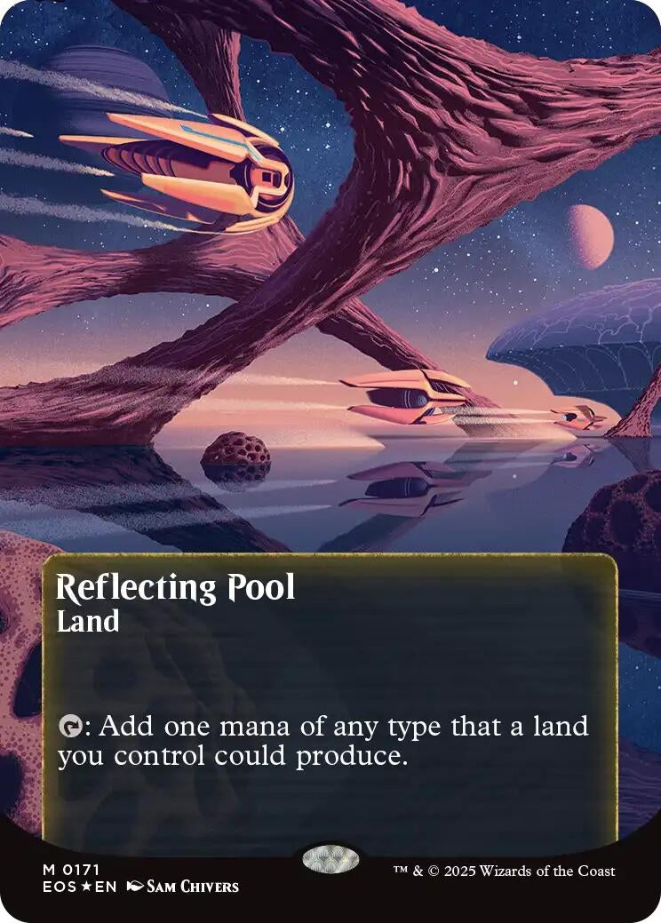 Image for Reflecting Pool (0171) (Borderless) (Galaxy Foil) (171) - Magic: The Gathering