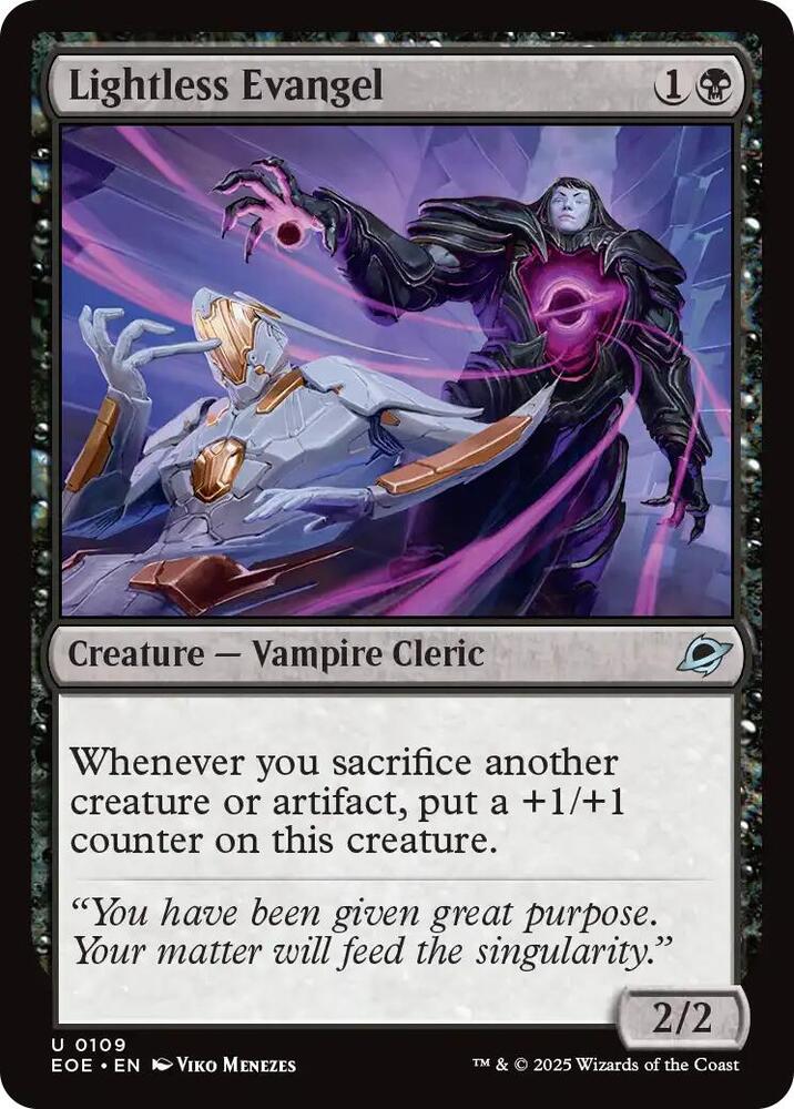 Image for Lightless Evangel (109) - Magic: The Gathering