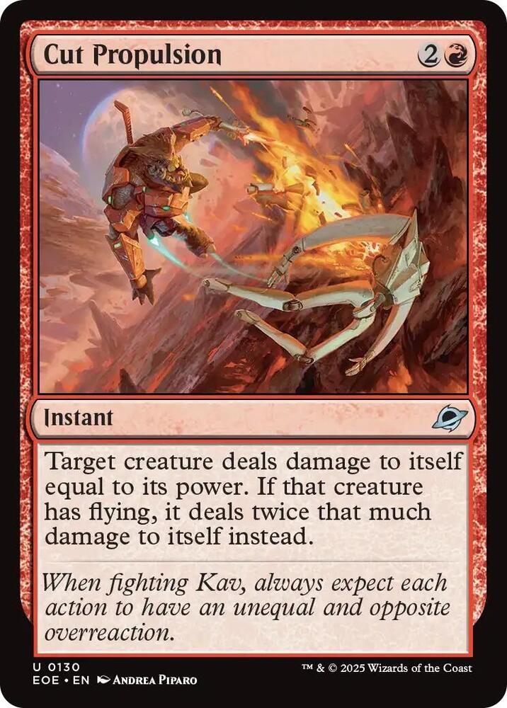 Image for Cut Propulsion (130) - Magic: The Gathering