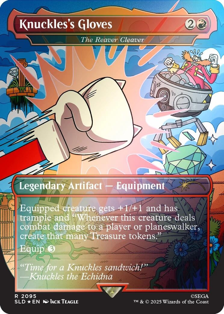 Image for Knuckles's Gloves - The Reaver Cleaver (Rainbow Foil) (2095) - Magic: The Gathering