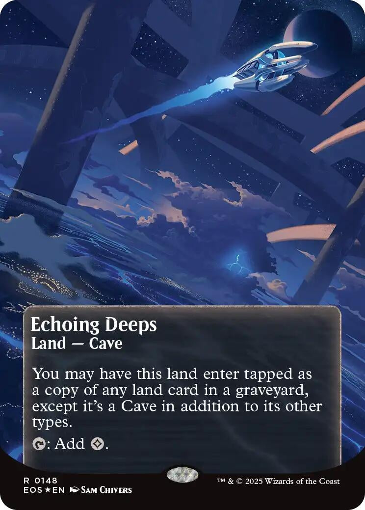 Image for Echoing Deeps (0148) (Borderless) (Galaxy Foil) (148) - Magic: The Gathering